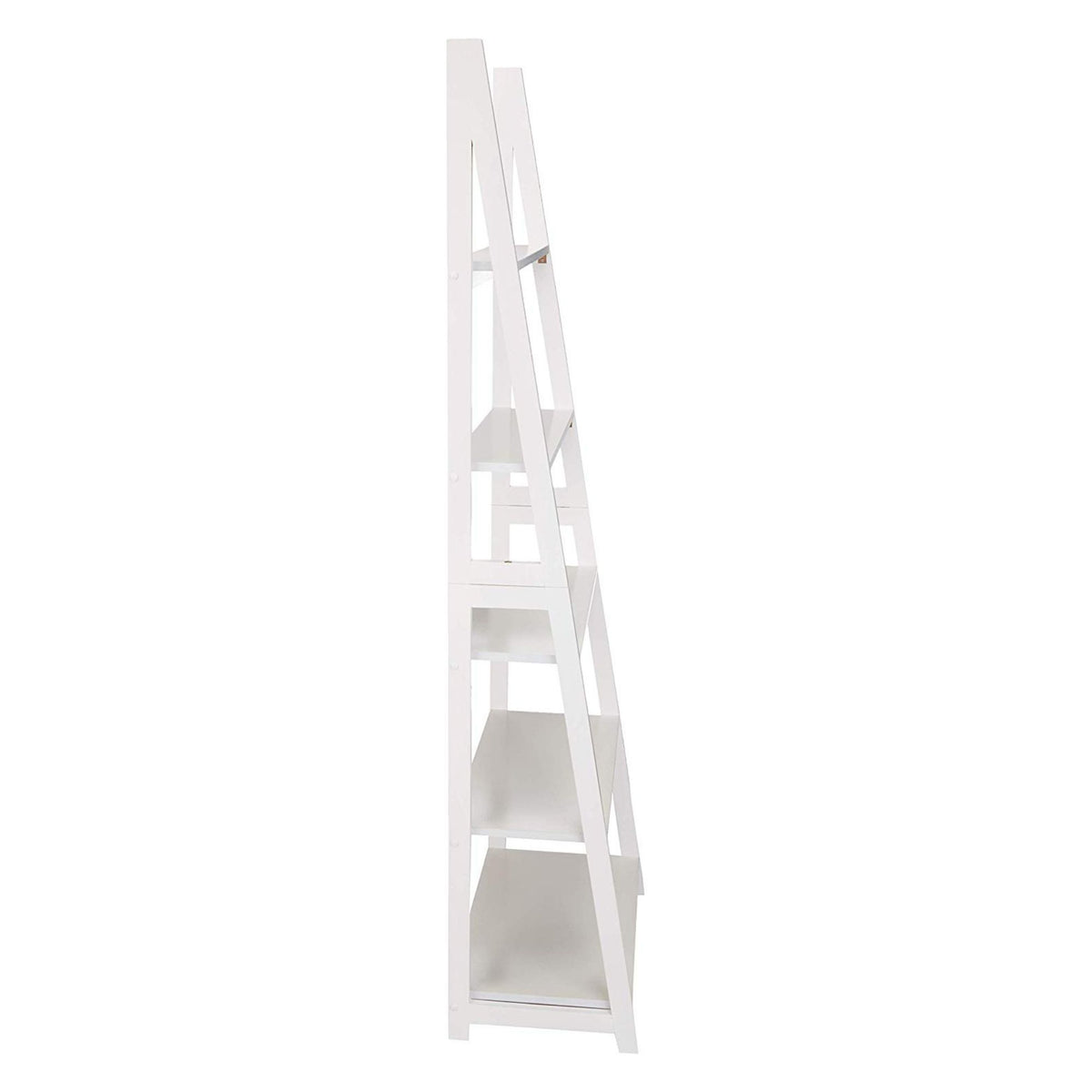 PJ Wood 5 Tier Wooden Ladder Shelf Organizer Bookcase Display Stand (Open Box)