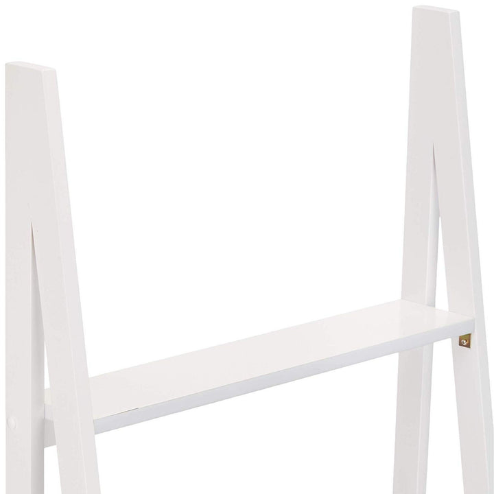 PJ Wood 5 Tier Wooden Ladder Shelf Organizer Bookcase Display Stand (Open Box)