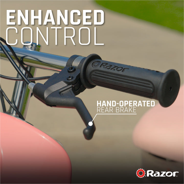 Razor Pocket Mod Miniature Euro-Style Electric Scooter for Ages 8+, Capri - Pink