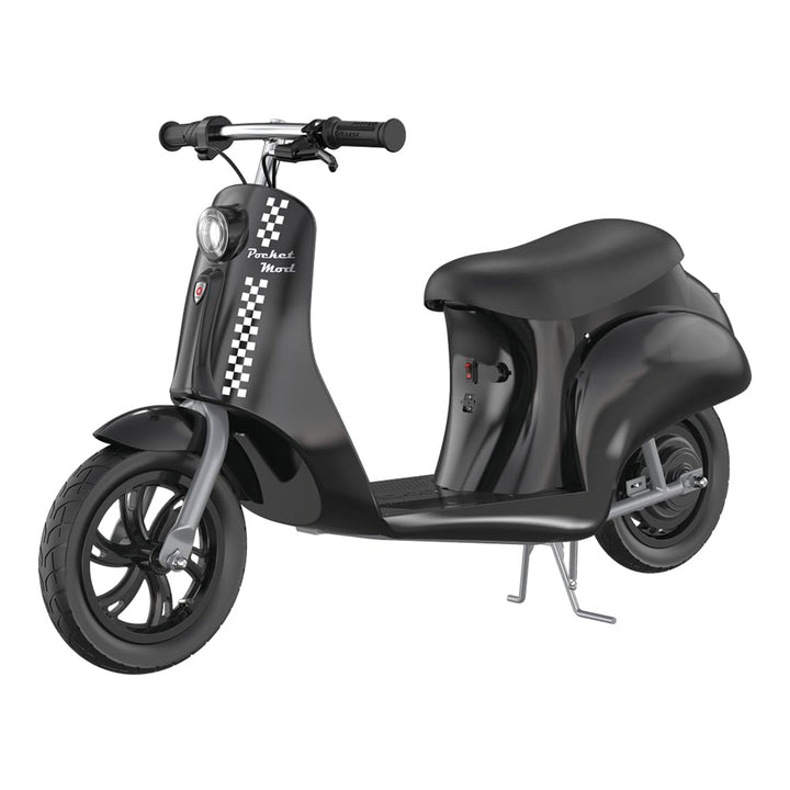 Razor Pocket Mod - Miniature Euro-Style Electric Scooter for Ages 8+, Onyx-Black