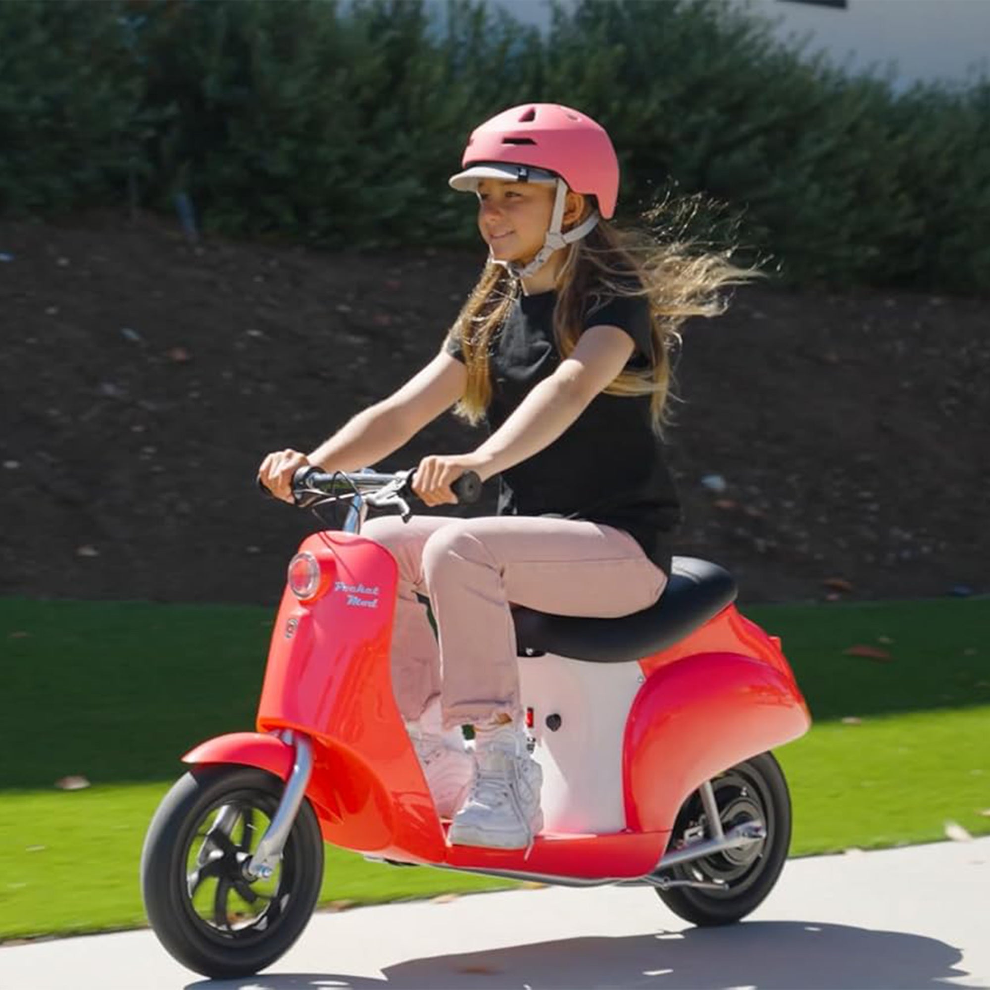 Razor Pocket Miniature Euro-Style Electric Scooter for Ages 8+, Red (Open Box)