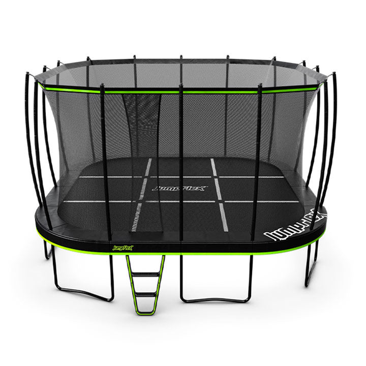 JumpFlex MEGA 19' Trampoline Outdoor Jumping Play Set w/ SMARTSHADE Canopy Cover