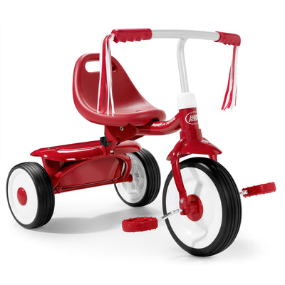 Radio Flyer Kids Readily Assembled Fold 2 Go Trike with Storage Bin (Open Box)