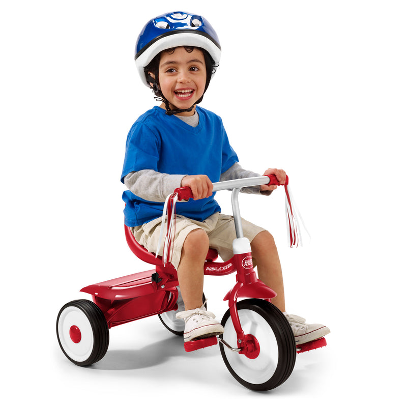 Radio Flyer Kids Readily Assembled Fold 2 Go Trike with Storage Bin, Red (Used)