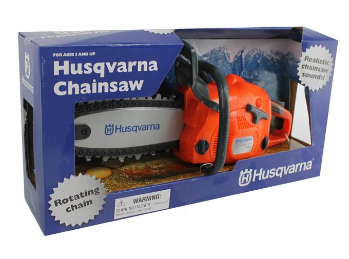 Husqvarna Toy Kids Battery Operated Chainsaw Rotating Chain (Open Box)