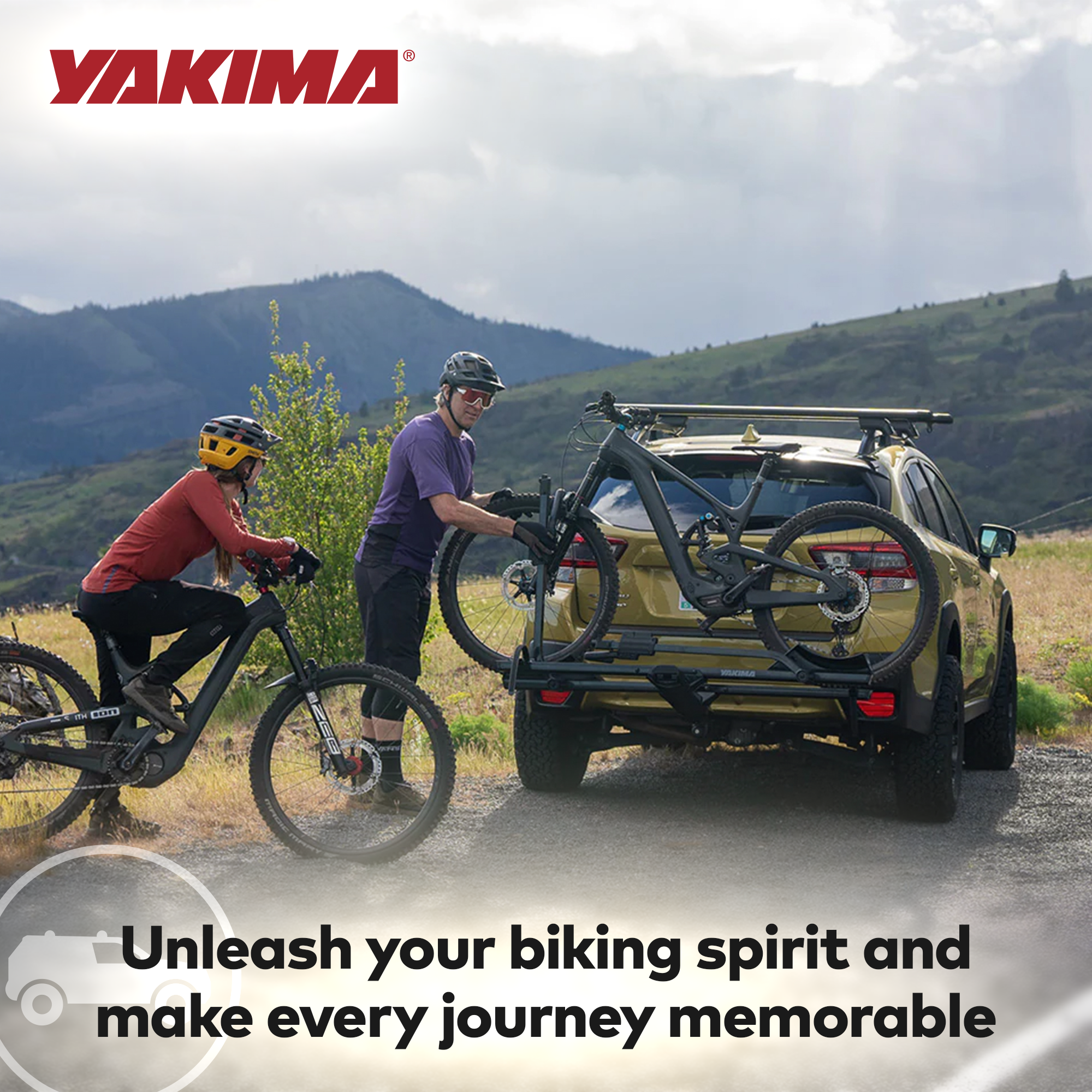 Yakima StageTwo 2" Premium Platform 2 Bike Tray Hitch Rack, Anthracite(Open Box)