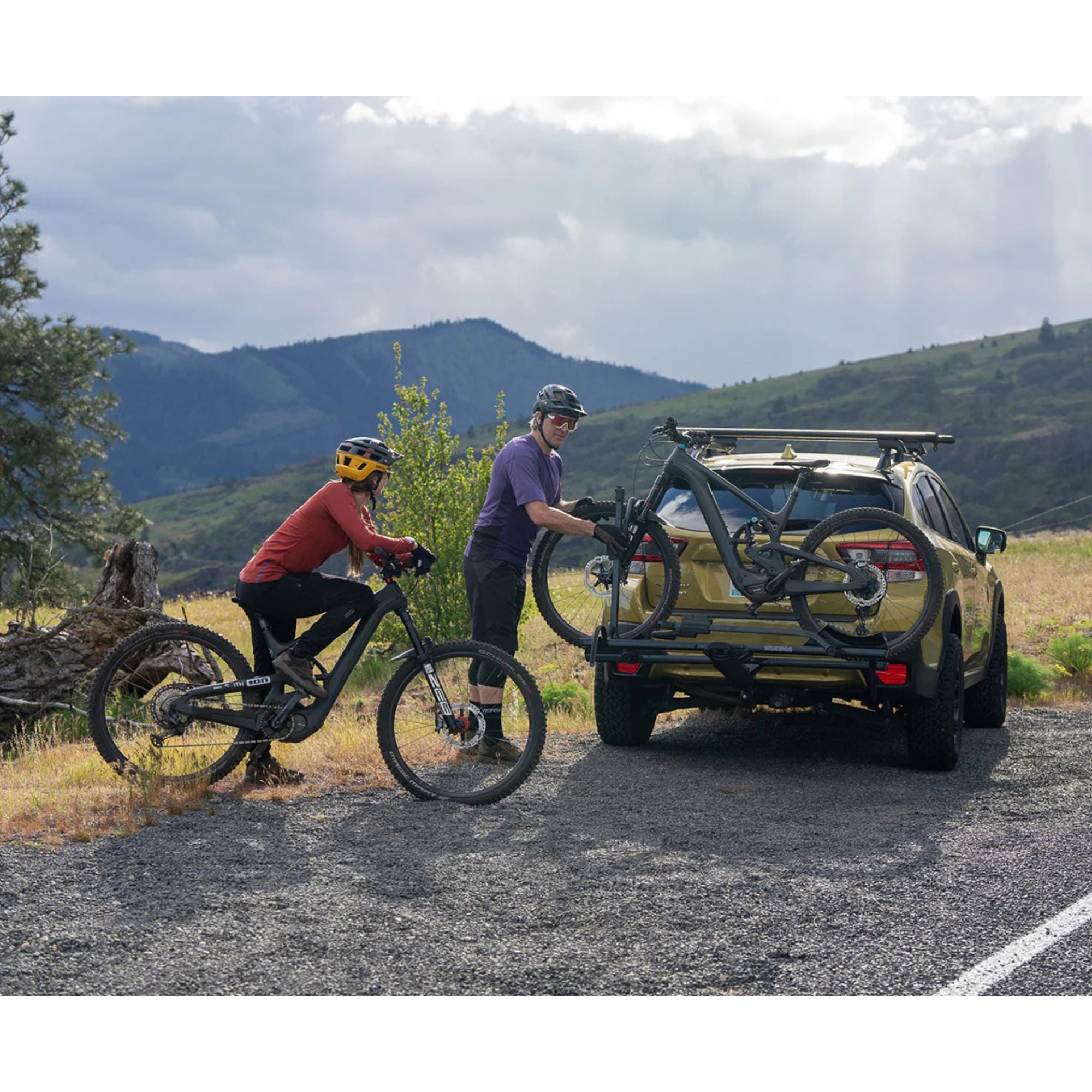Yakima StageTwo 1.25" Premium Platform 2 Bike Tray Hitch Bike Rack, Anthracite - VMInnovations