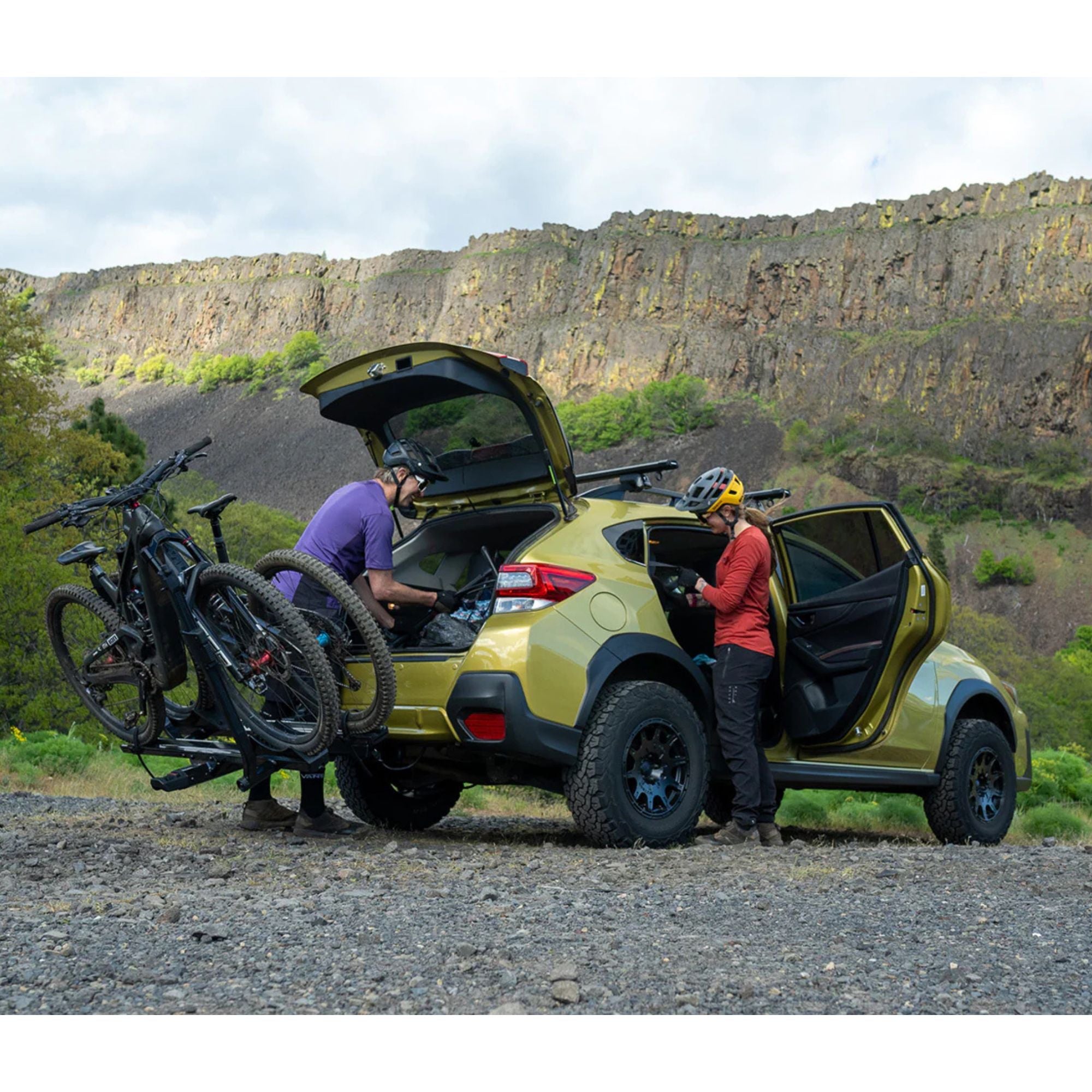Yakima StageTwo 1.25" Premium Platform 2 Bike Tray Hitch Bike Rack, Anthracite - VMInnovations