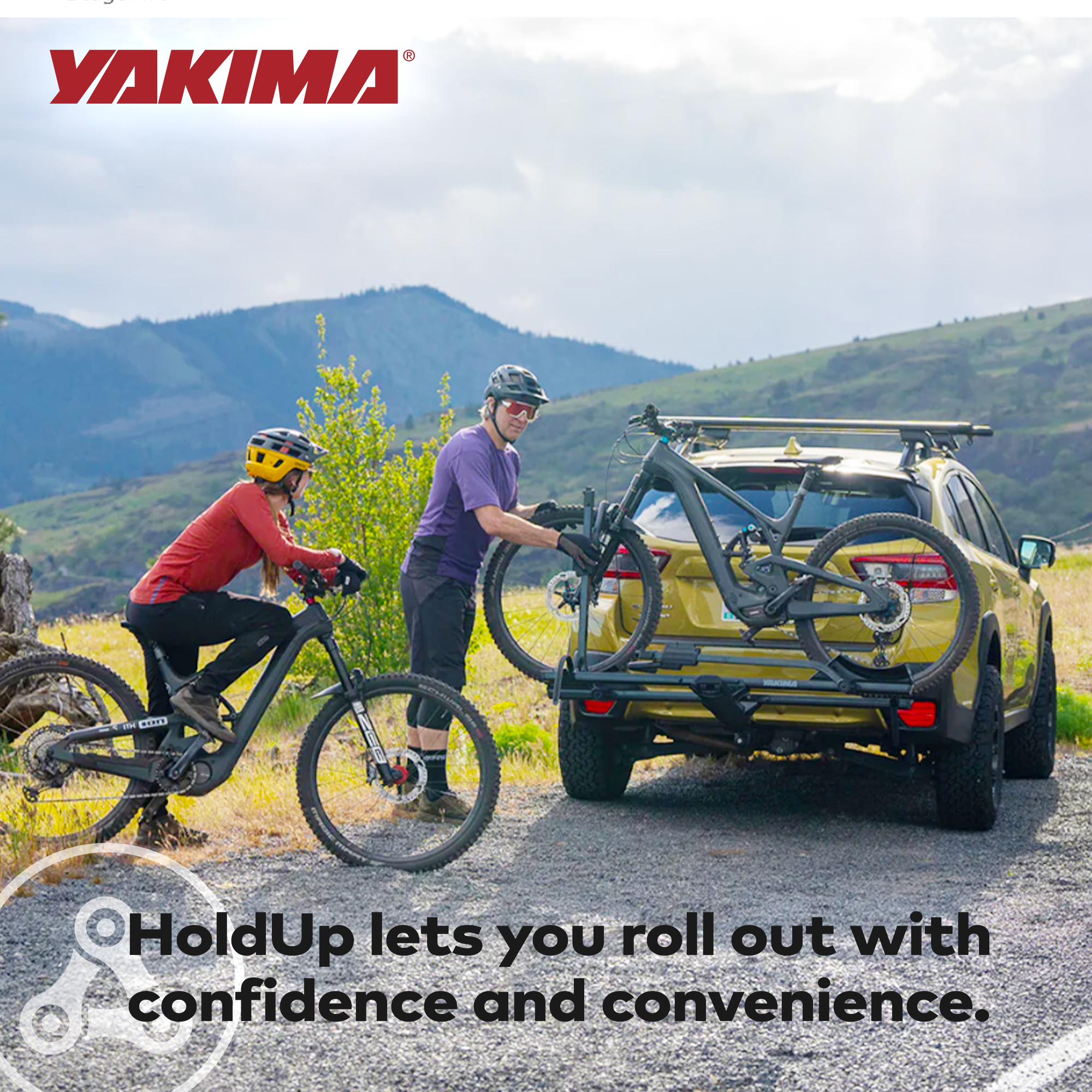 Yakima StageTwo 1.25" Premium Platform 2 Bike Tray Hitch Bike Rack, Anthracite - VMInnovations