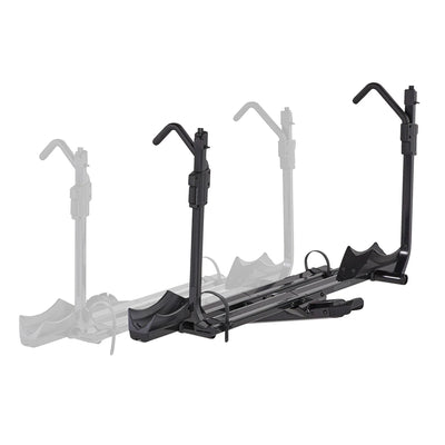 Yakima StageTwo Add-On Premium Platform 2 Bike Tray Hitch Bike Rack, Anthracite - VMInnovations