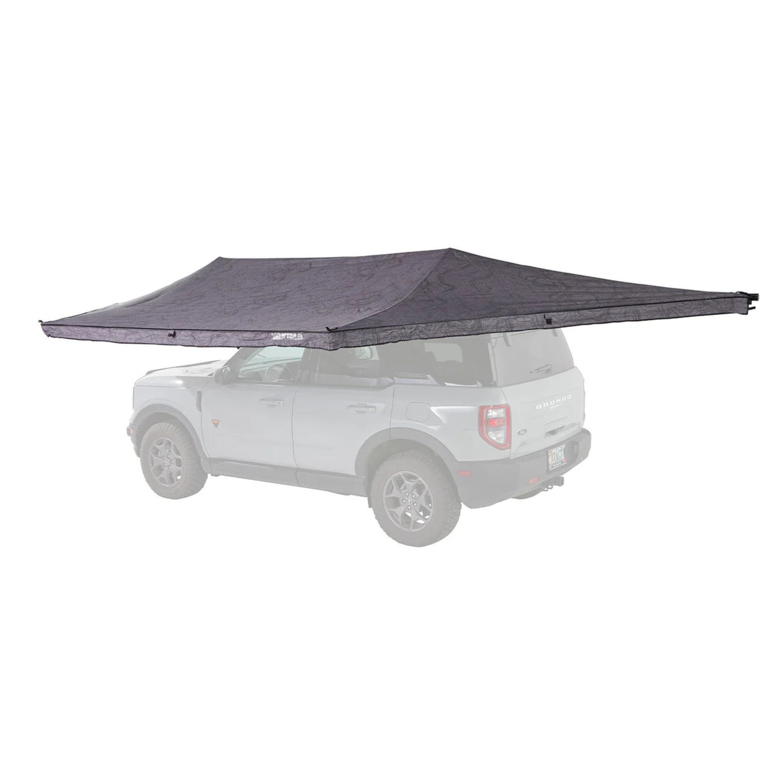 Yakima OverNOut 180 Awning, Opens on Left Side with 94 Sq. Ft. Coverage, Gray - VMInnovations