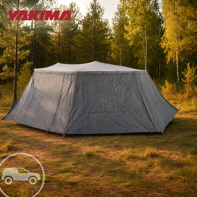 Yakima OverNOut 270 XL LH Full Wall Kit Awning w/Door Panel, Gray (Open Box) - VMInnovations