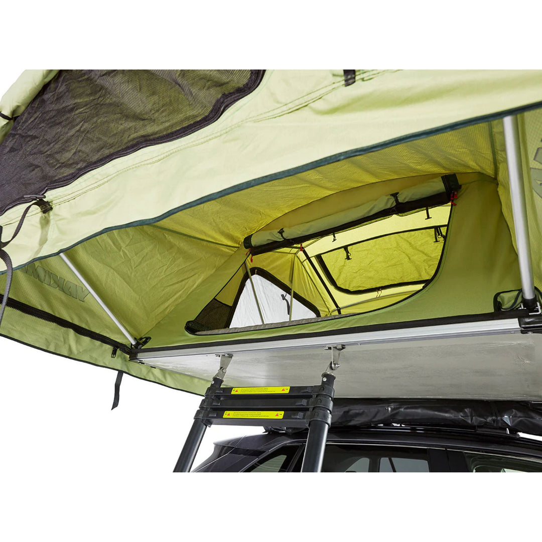 Yakima SkyRise HD Heavy Duty 4 Season Rooftop Tent, Mattress for 2 People, Green