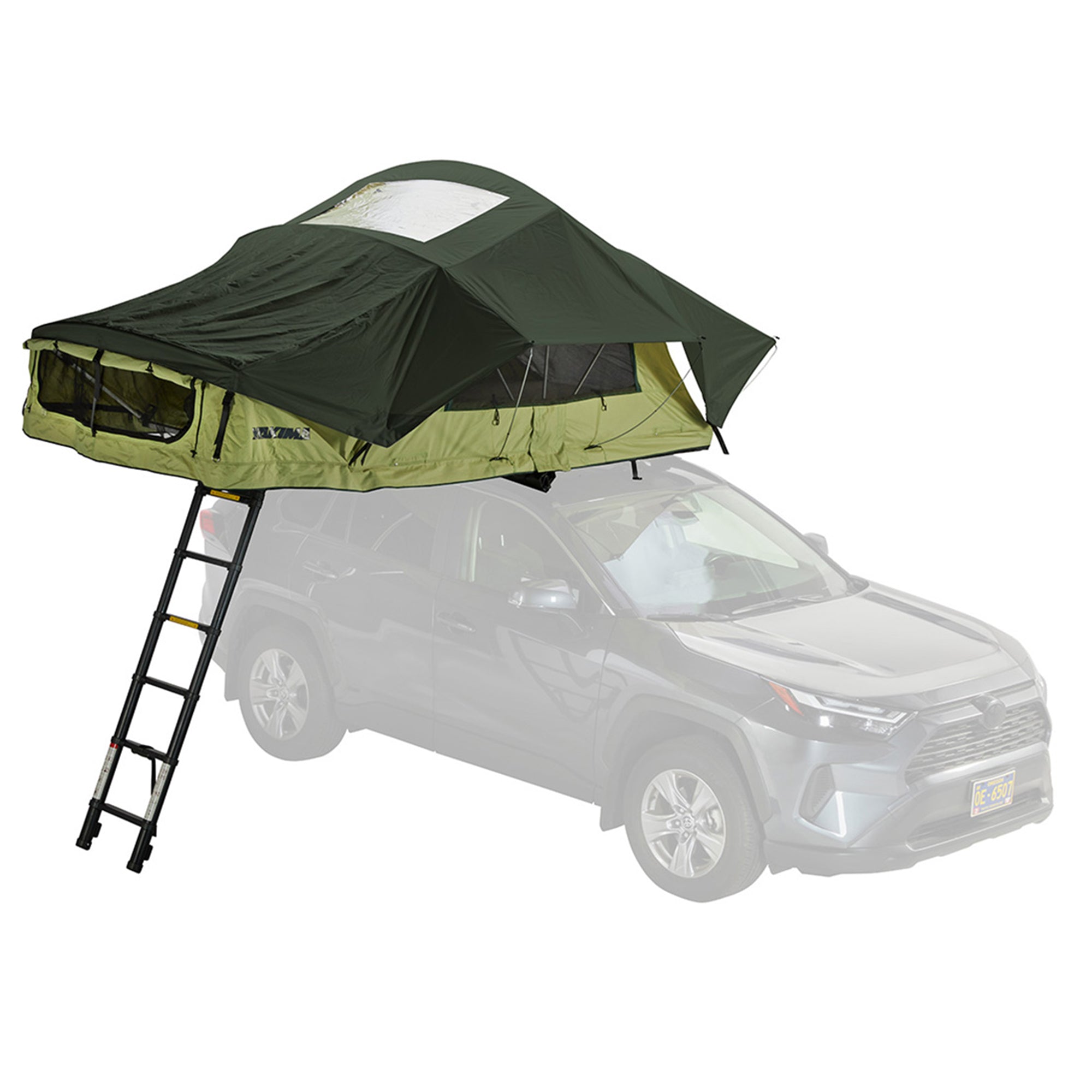 Yakima SkyRise HD Heavy Duty 4 Season Rooftop Tent, Mattress for 2 People, Green - VMInnovations