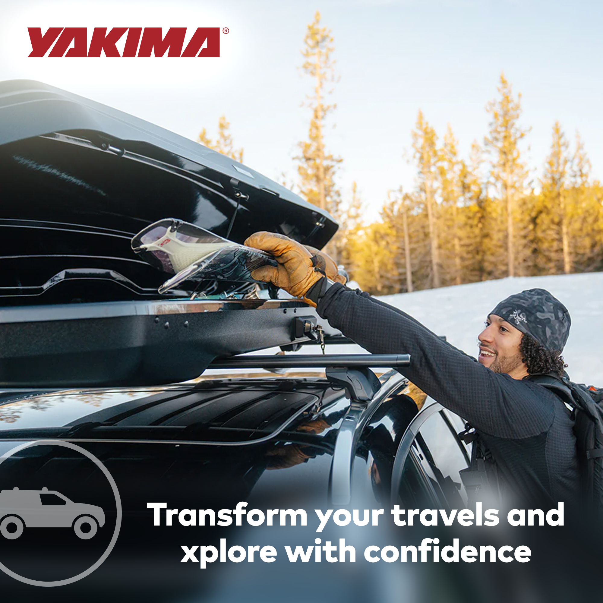 Yakima SkyBox NX Skinny 12 Rooftop Cargo Box, Fits StreamLine Crossbar(For Parts - VMInnovations