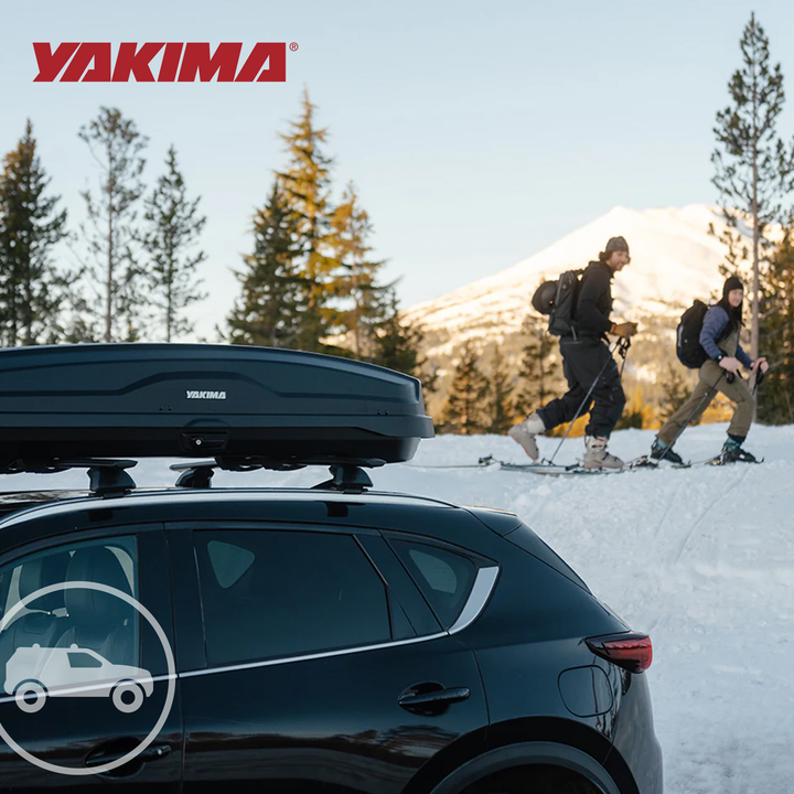 Yakima SkyBox NX Skinny 12 Rooftop Cargo Box, Fits StreamLine Crossbar, Black