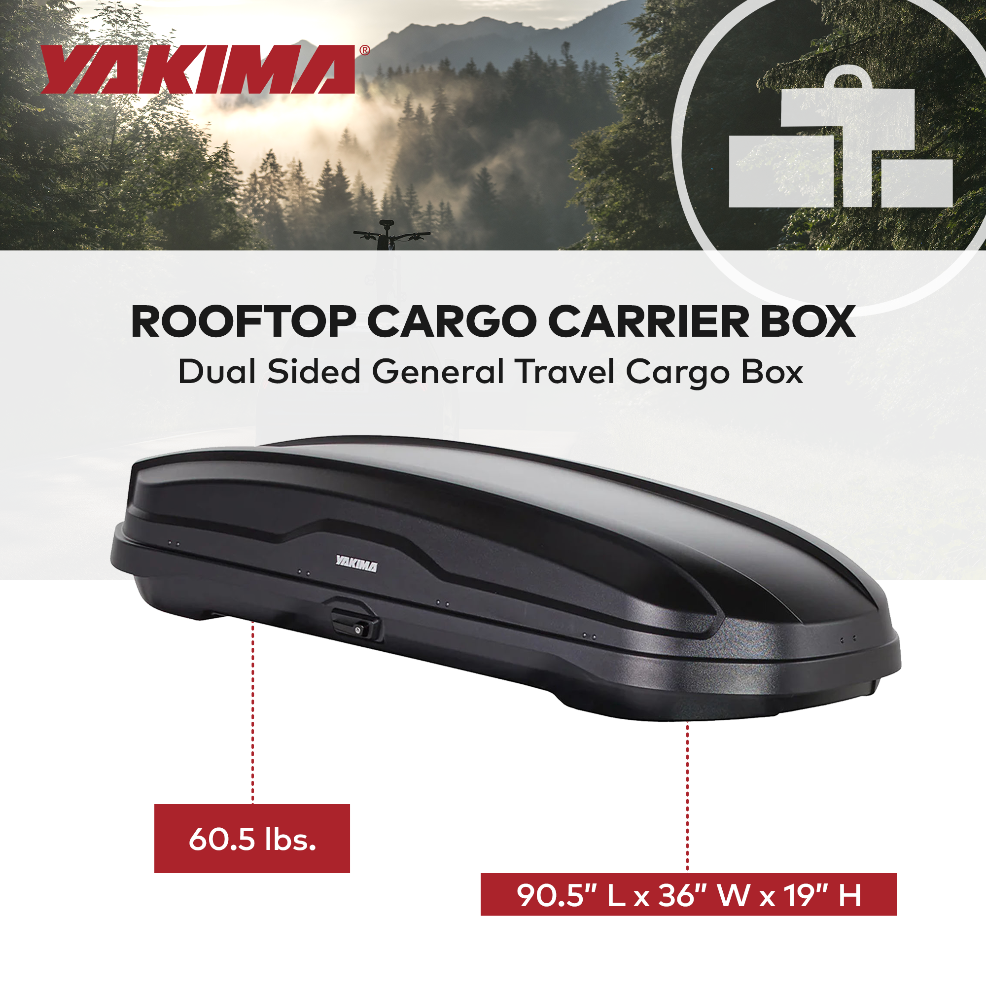 Yakima SkyBox NX XXL 22 Cubic Foot Vehicle Cargo Box (Used)