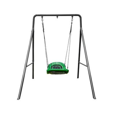 gobaplay Outdoor Swing Set Frame with Bars & gobaplay Boat Swing Platform Saucer