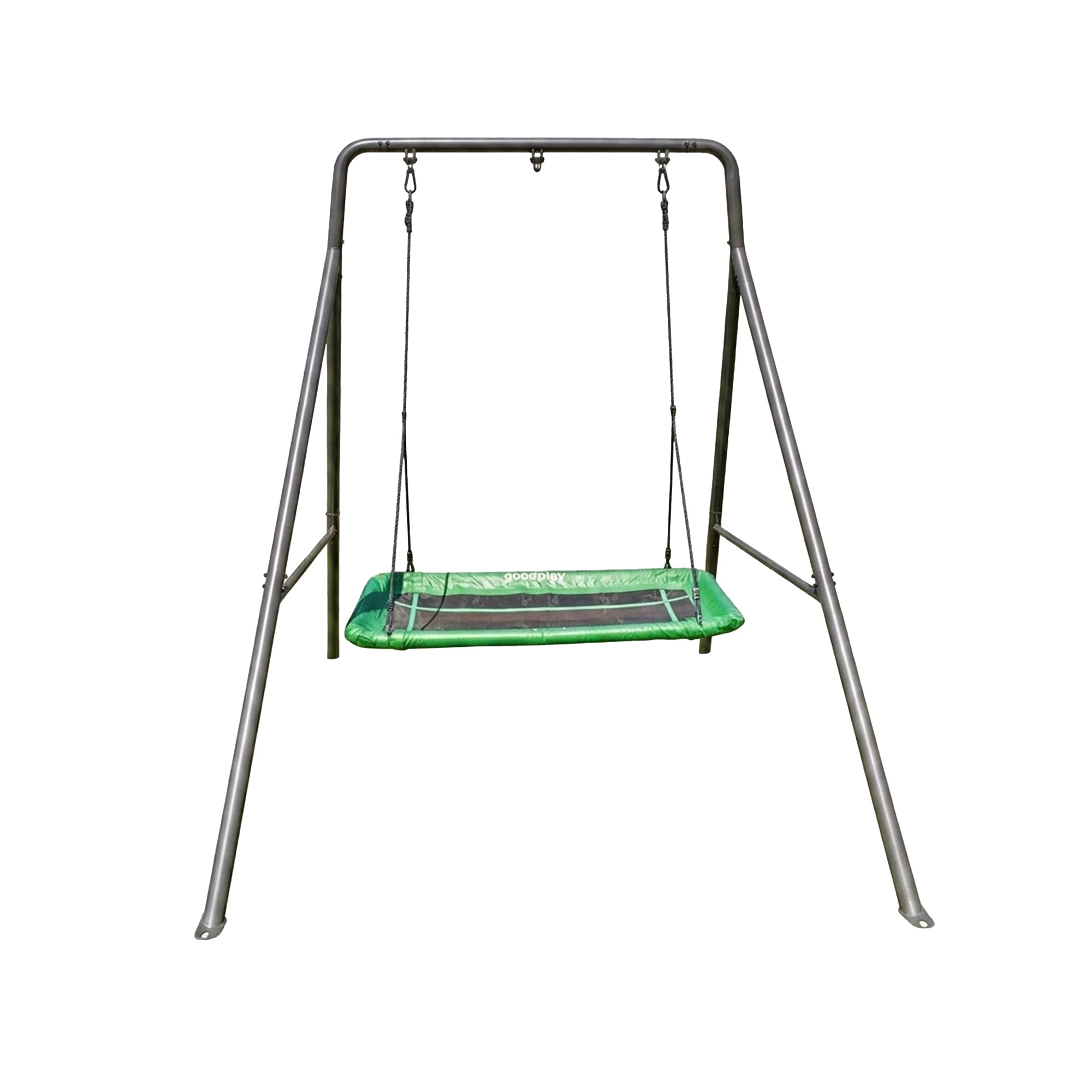 gobaplay Outdoor Swing Set Frame with Bars & gobaplay Rectangle Swing Platform