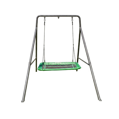 gobaplay Outdoor Swing Set Frame with Bars & gobaplay Rectangle Swing Platform