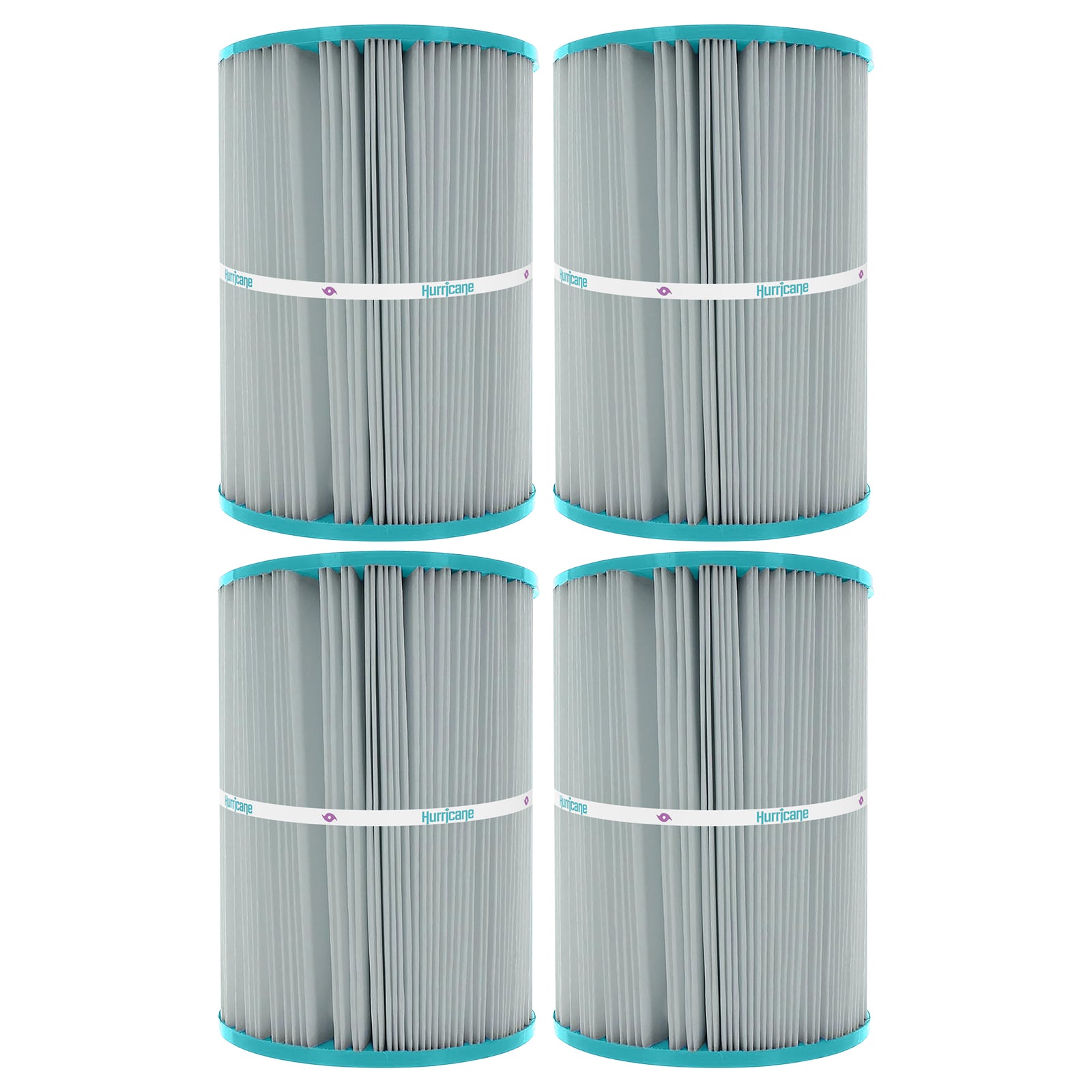 Hurricane Replacement Spa Filter Cartridge for PA25-4 & Unicel C-7626, 4 Pack - VMInnovations