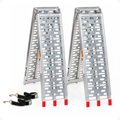 Titan Ramps 2 Pack 7.5’ Folding ATV Loading Ramps Arched Aluminum Design (Used) - VMInnovations