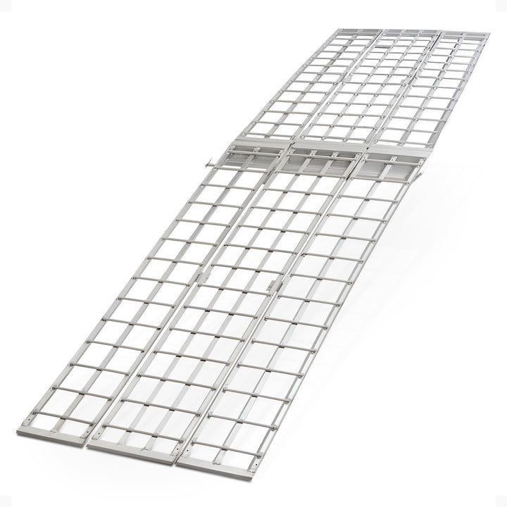 Black Widow 10’ Aluminum Folding Motorcycle Ramp, Arched 3pc Design (Open Box)