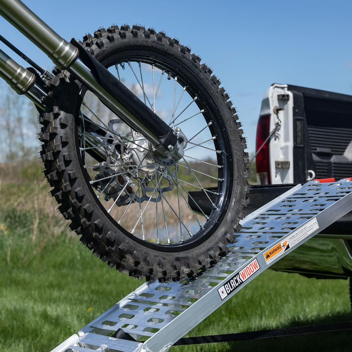 Black Widow Aluminum Folding Ramp Arched Plate, Single Runner (Open Box)