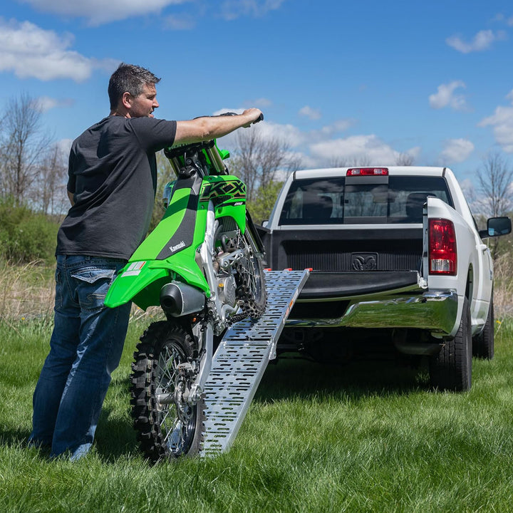 Black Widow Aluminum Folding Ramp Arched Plate, Single Runner (Open Box)