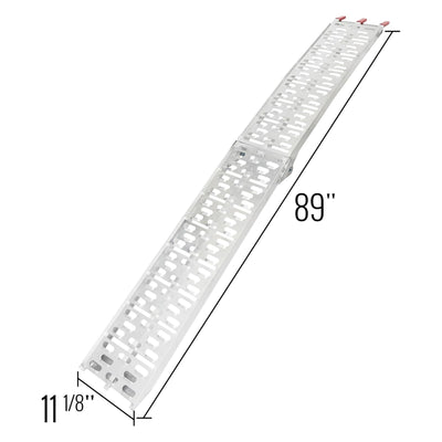 Black Widow Aluminum Folding Ramp Arched Plate, Single Runner (Open Box) - VMInnovations