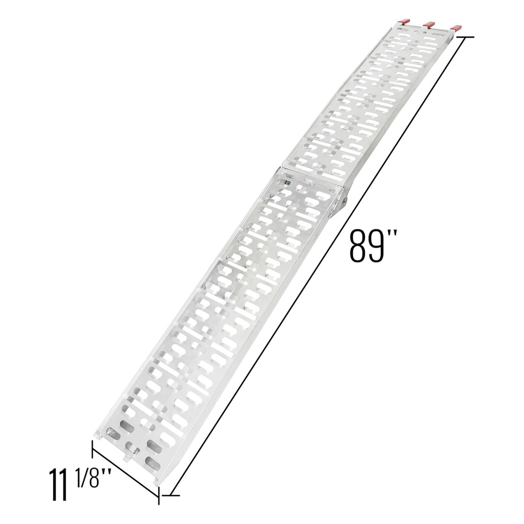 Black Widow Aluminum Folding Ramp Arched Plate, Single Runner (Open Box)