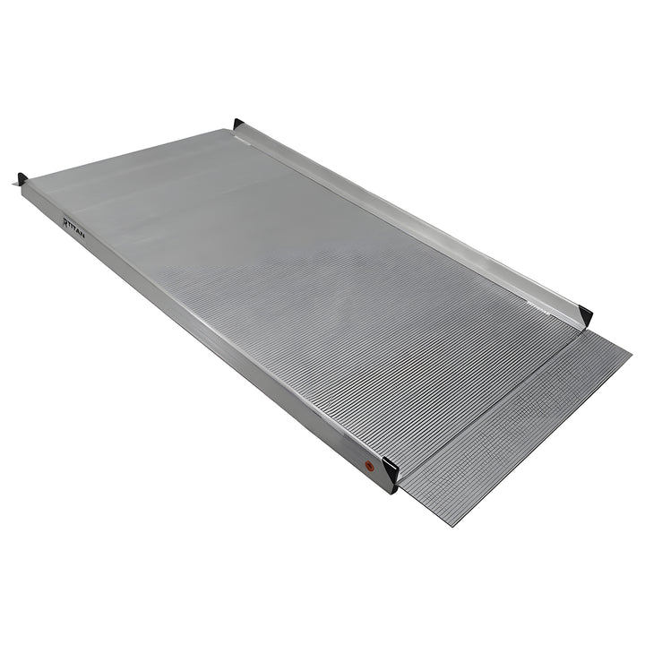 Titan Ramps 6 Foot Aluminum Wheelchair Entry Ramp, One Piece, 850 Pound Capacity