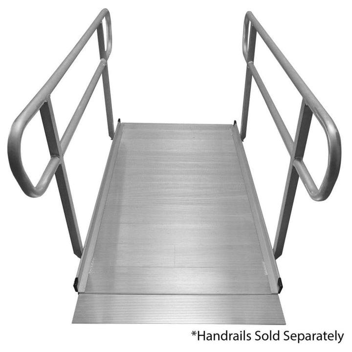 Titan Ramps 6 Foot Aluminum Wheelchair Entry Ramp, One Piece, 850 Pound Capacity