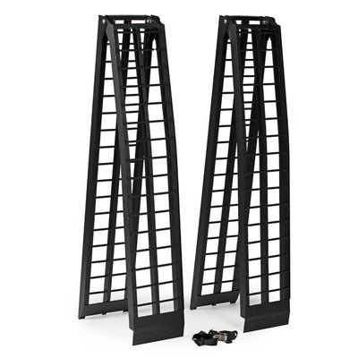 Titan Ramps 2 Pack 10’ Folding ATV Loading Ramps, Arched Aluminum Design (Used)