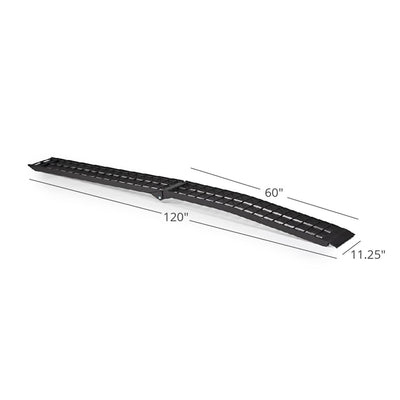 Titan Ramps 2pk 10’ Folding ATV Loading Ramps, Arched Aluminum Design(Open Box)