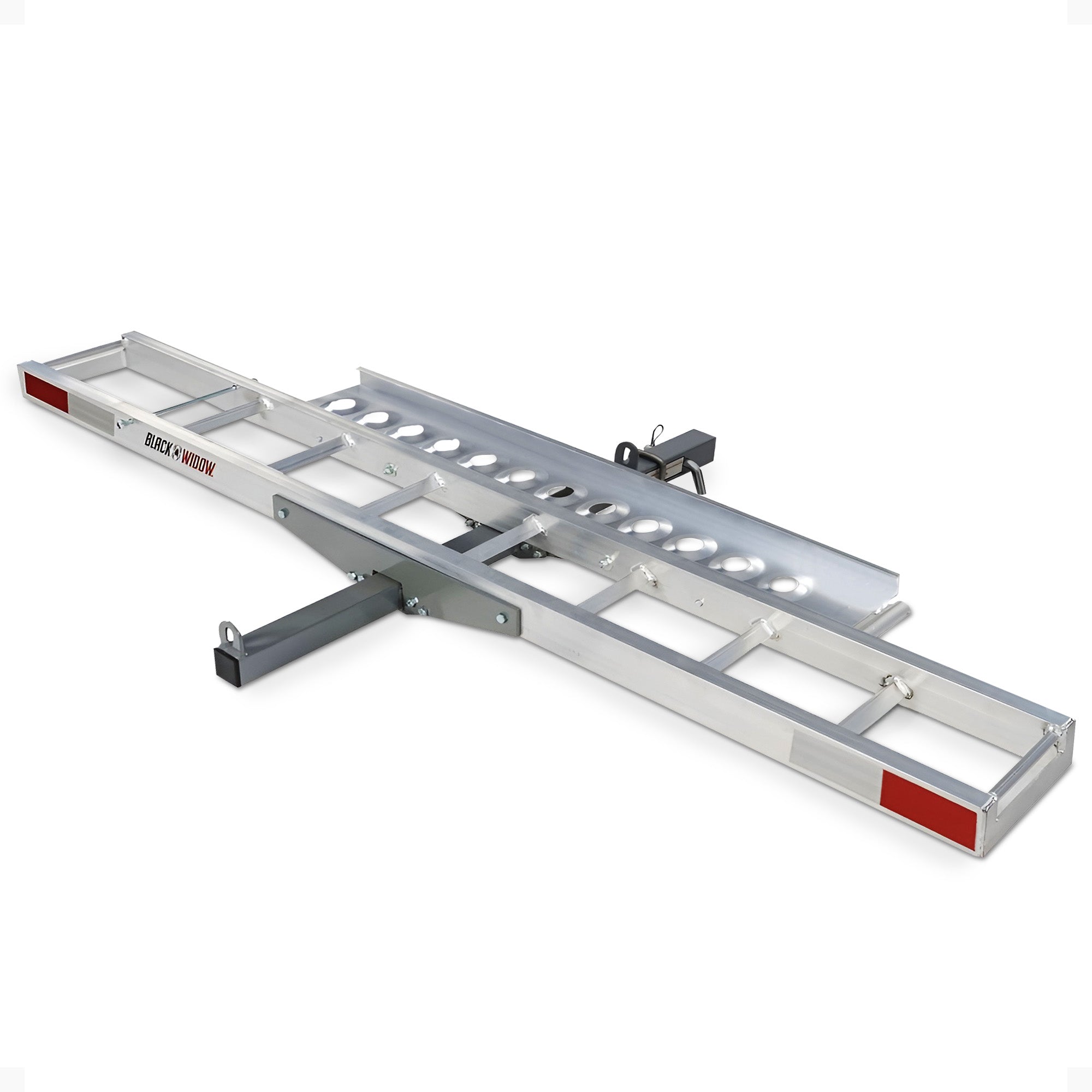 Black Widow Motorcycle Bike Carrier w/Ramp for 2" Hitch, 400LBS Capacity (Used)