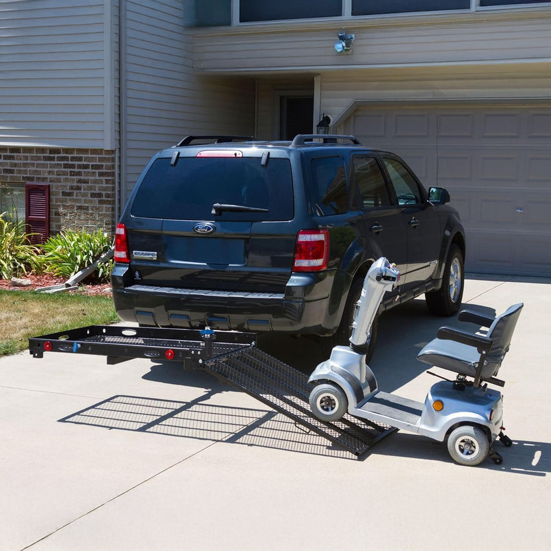 Silver Spring Folding Scooter/Wheelchair Carrier w/Ramp & Hitch Mount (Open Box)