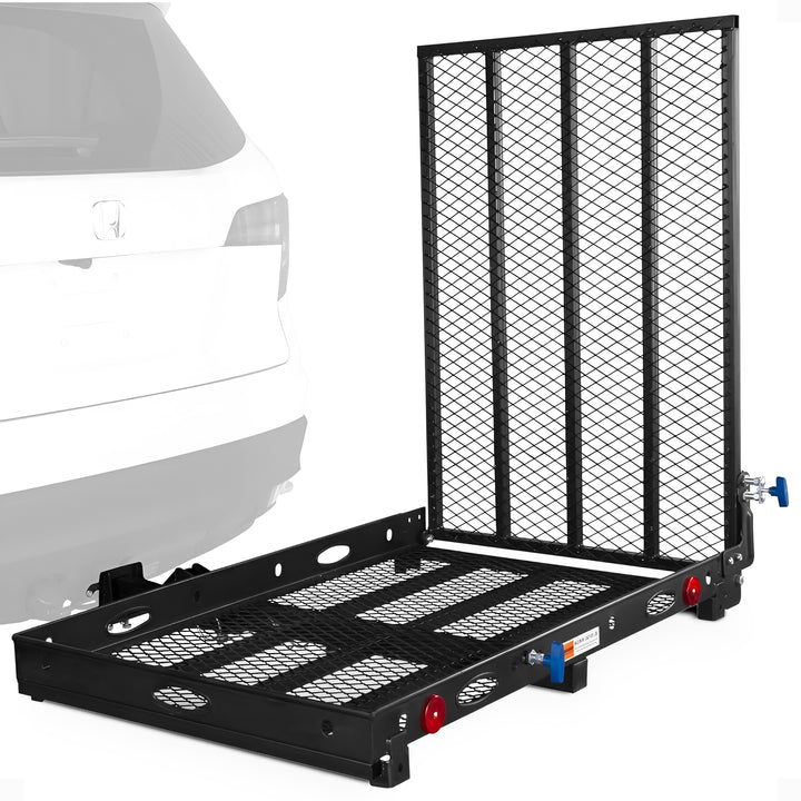 Silver Spring Folding Steel Scooter/Wheelchair Carrier with Ramp & Hitch Mount