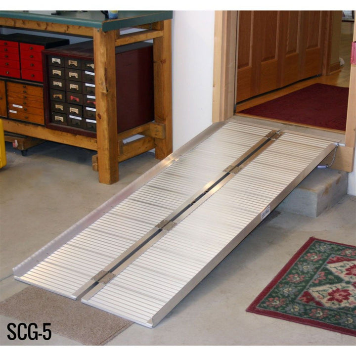 Silver Spring Mobility Ramp, 5 Foot Single Fold with 600 lb Capacity (Open Box)