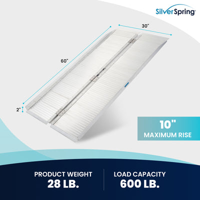 Silver Spring Mobility and Utility Ramp, 5 Foot Single Fold with 600 lb Capacity
