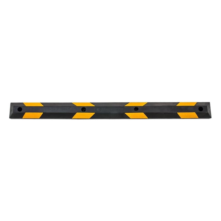 Guardian Parking Stop, 6ft Rubber Curb w/Mounting Holes, Black/Yellow (Open Box)