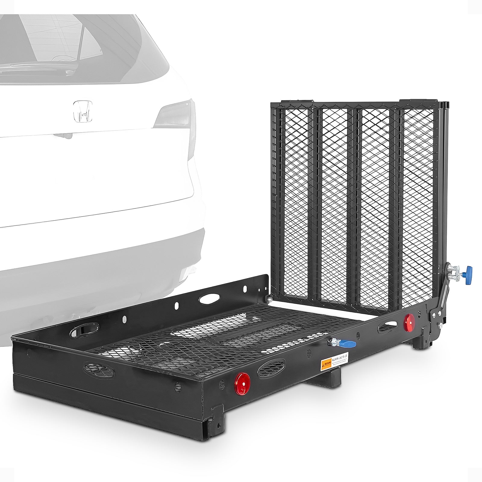 Silver Spring 48"x28" Folding Wheelchair Carrier w/Ramp & Hitch Mount (Open Box) - VMInnovations