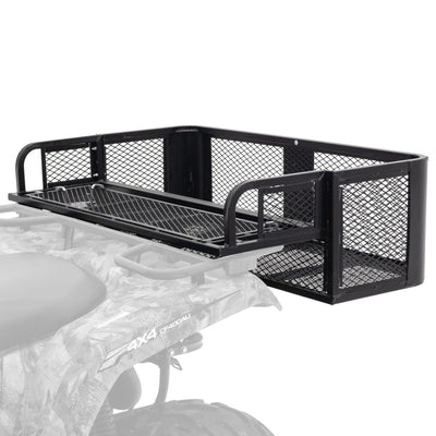 Titan Ramps Universal ATV/UTV Rear Drop Cargo Basket Rack with 150 lb. Capacity