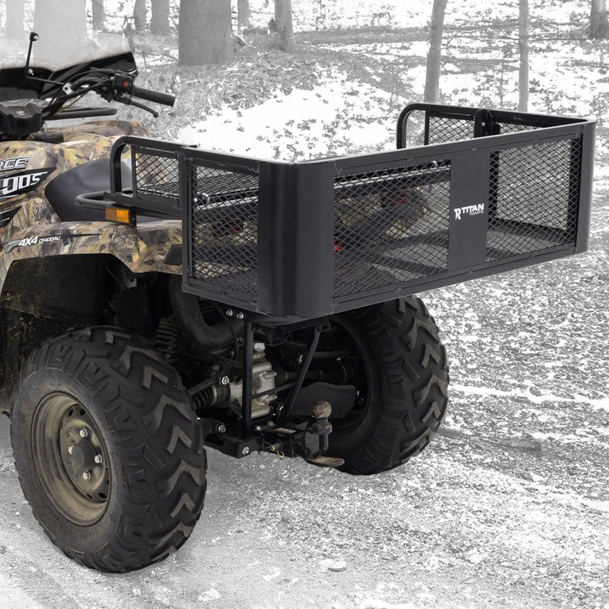 Titan Ramps Universal ATV/UTV Rear Drop Cargo Basket Rack 150lb. Capacity (Used) - VMInnovations