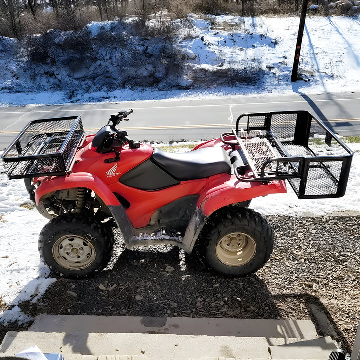 Titan Ramps Universal ATV/UTV Cargo Basket Rack with 150 lb. Capacity (Open Box)