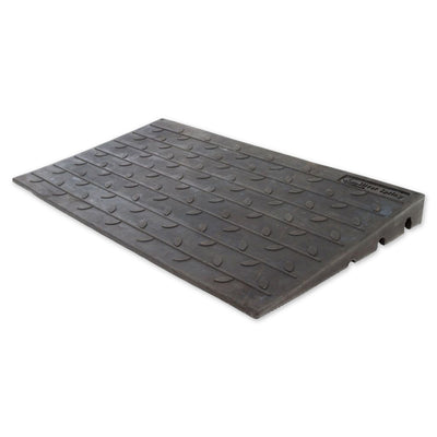 Silver Spring 3" Maximum Riser, Solid Rubber 3 Channel Threshold Ramp, Black