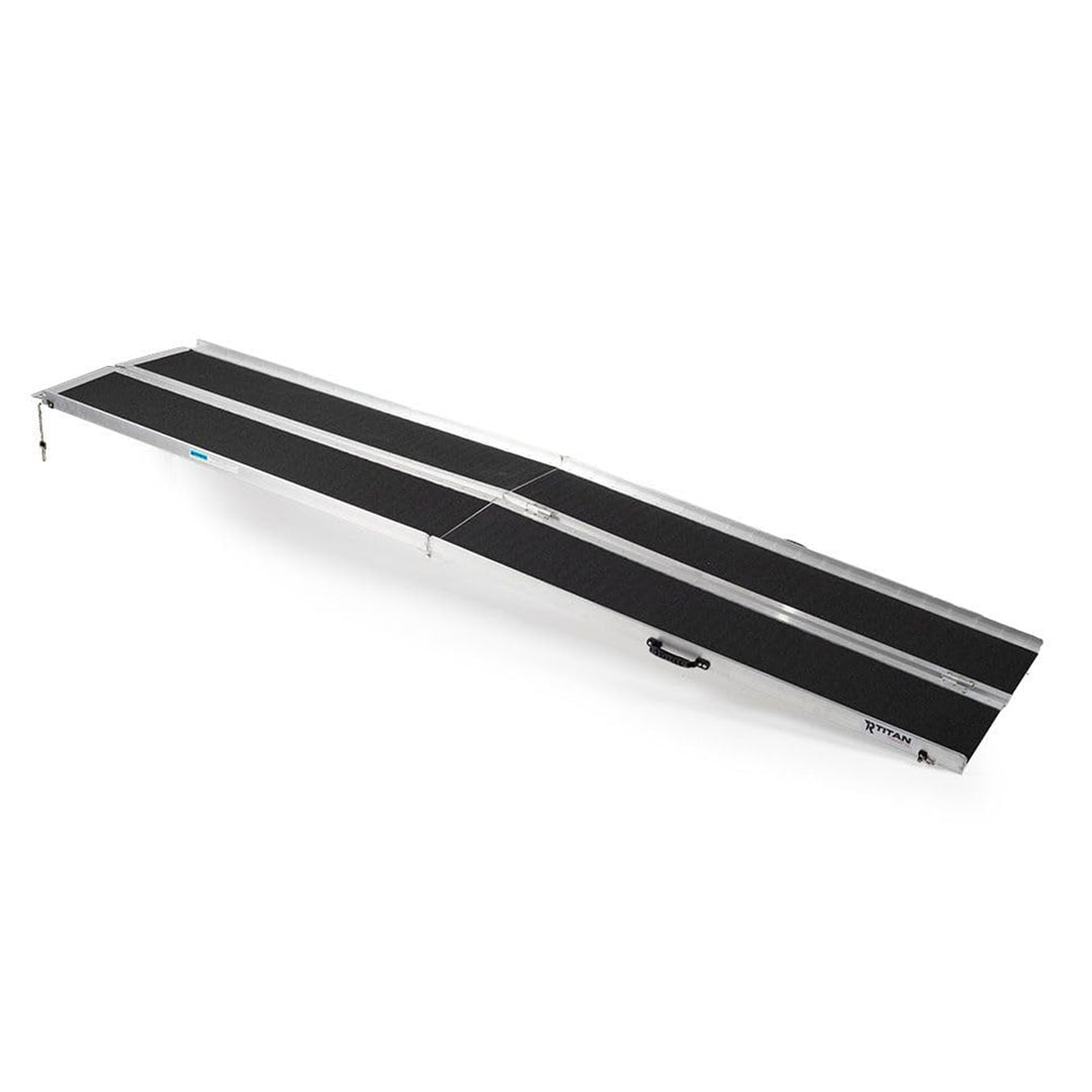 Titan Ramps 10' Multi-Fold Aluminum Wheelchair Ramp, 600lb Capacity (Open Box)