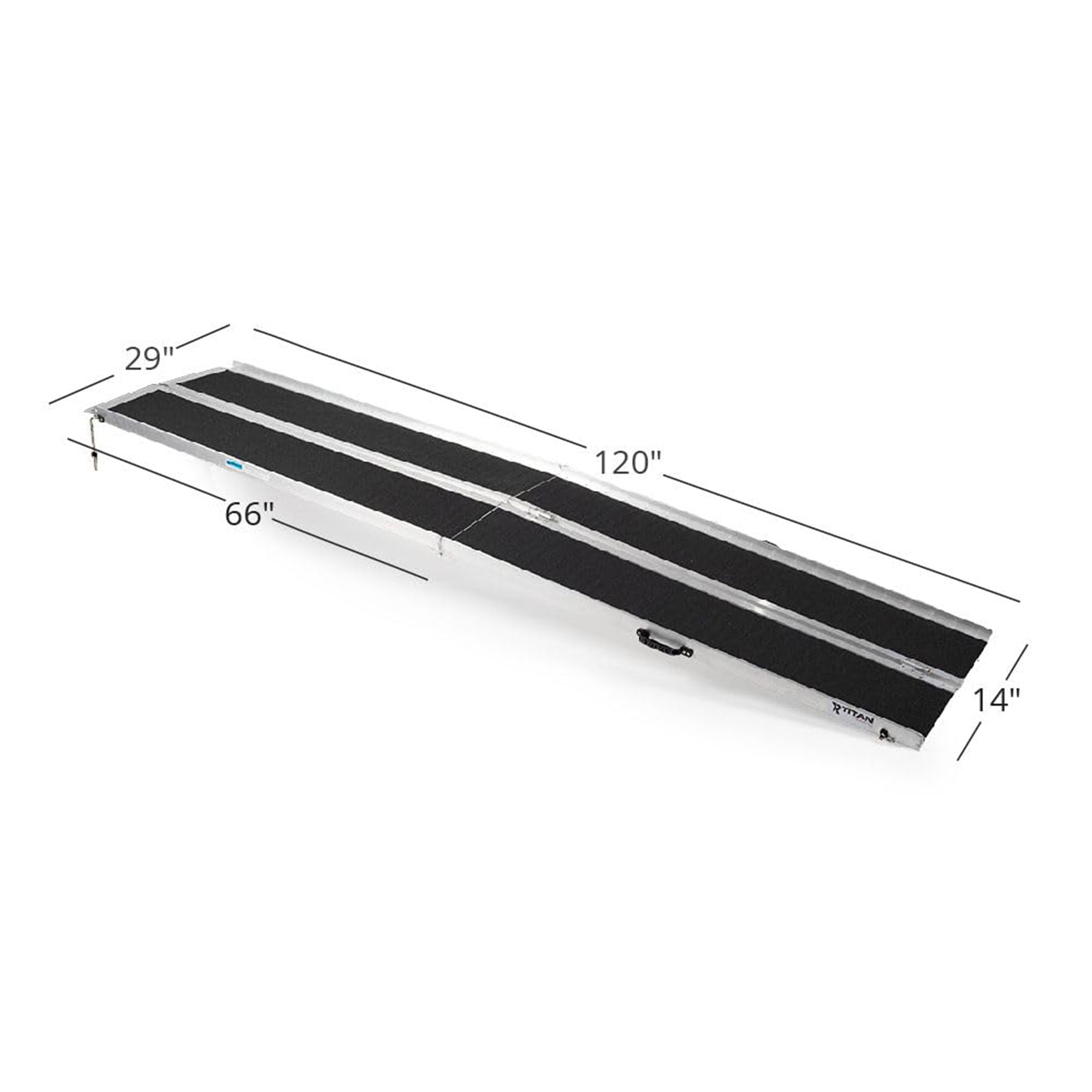 Titan Ramps 10' Multi-Fold Aluminum Wheelchair Ramp, 600lb Capacity (Open Box) - VMInnovations