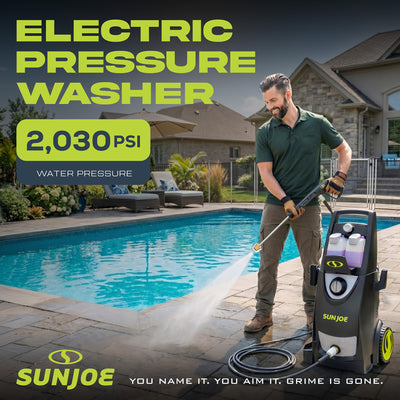 Sun Joe Electric Pressure Washer, Portable Power Washer with Wheels, SPX3000-PK1 - VMInnovations