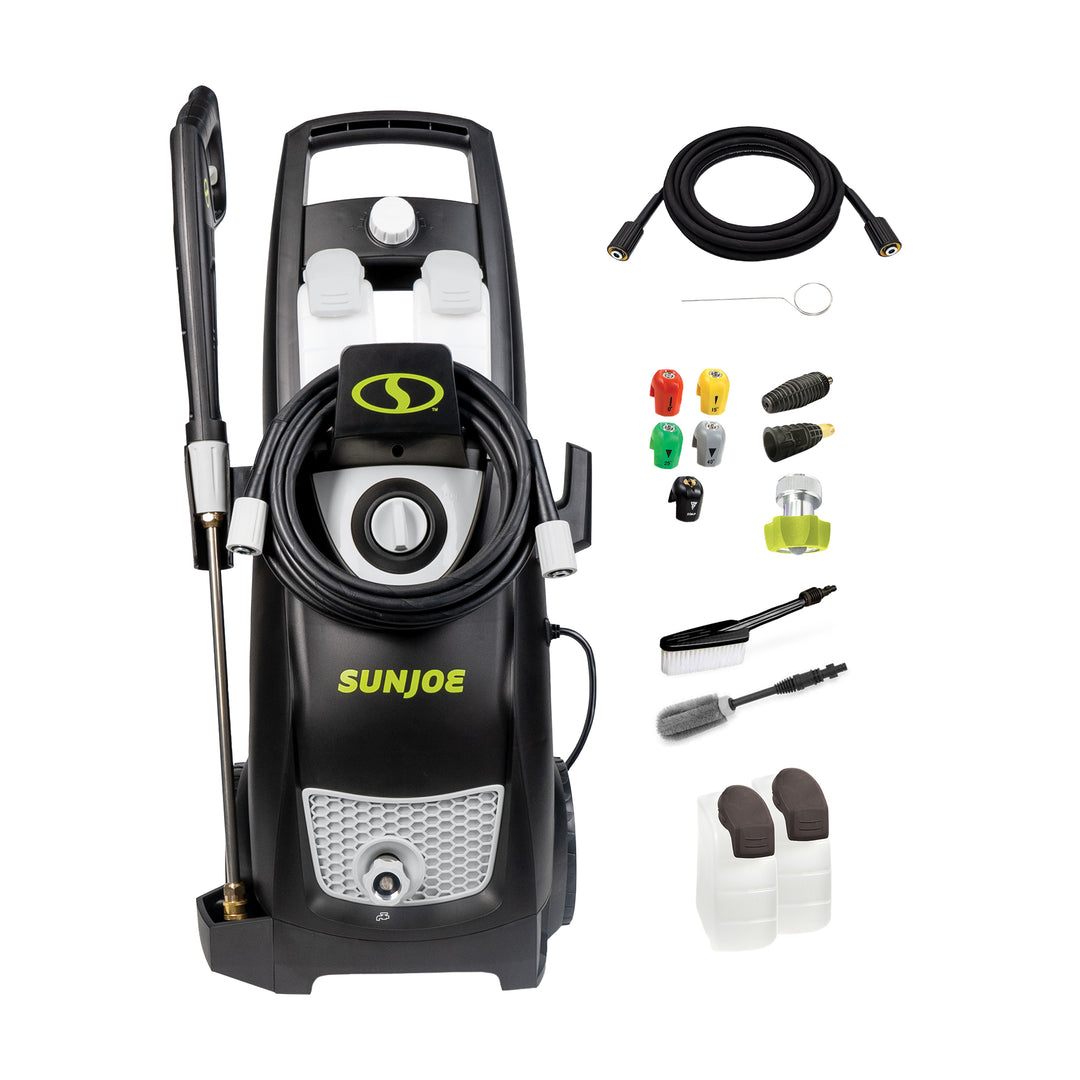 Sun Joe Electric Pressure Washer, Portable Power Washer with Wheels (Open Box)